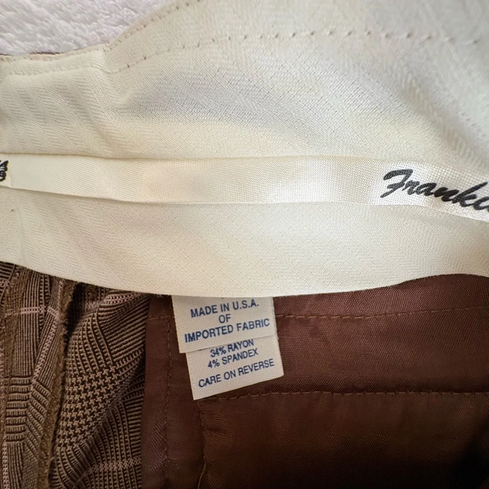 Frankie B. Brown Plaid Trousers - Picture 13 of 16